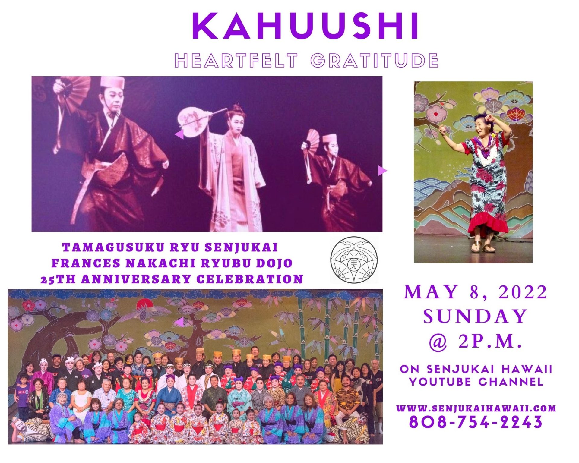 Senju Kai Hawaii 25th anniversary recital and performance Frances Nakachi Ryubu Dojo